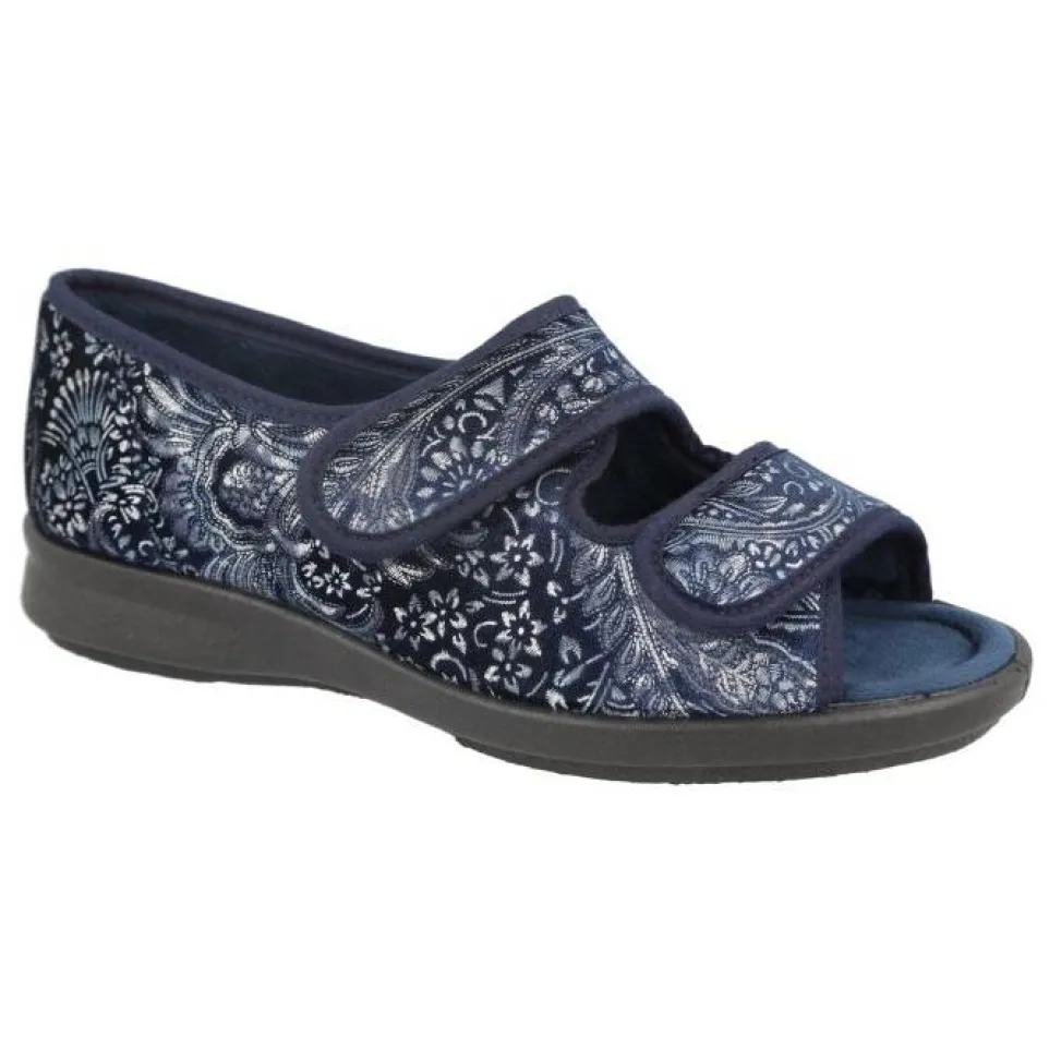 Women's Wide Fit DB Hoe Slippers