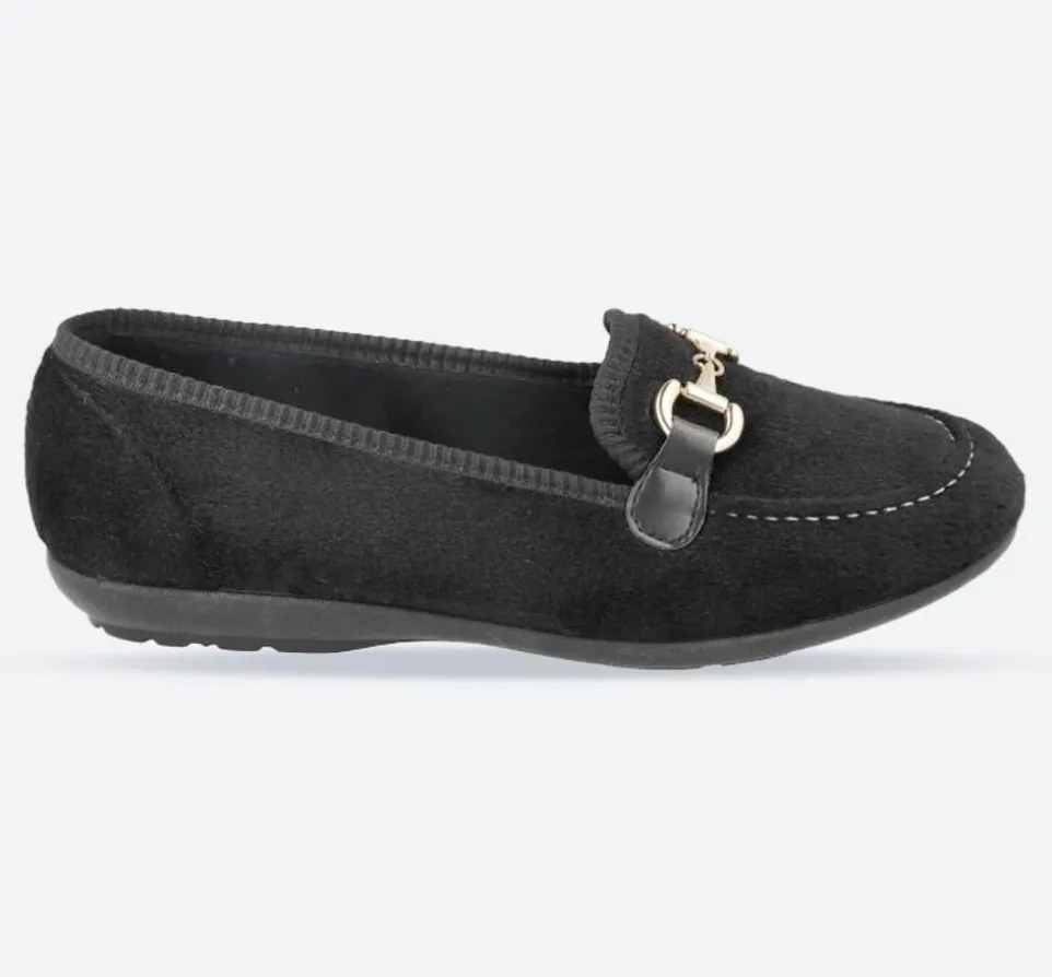 Womens Wide Fit DB Martha Slippers