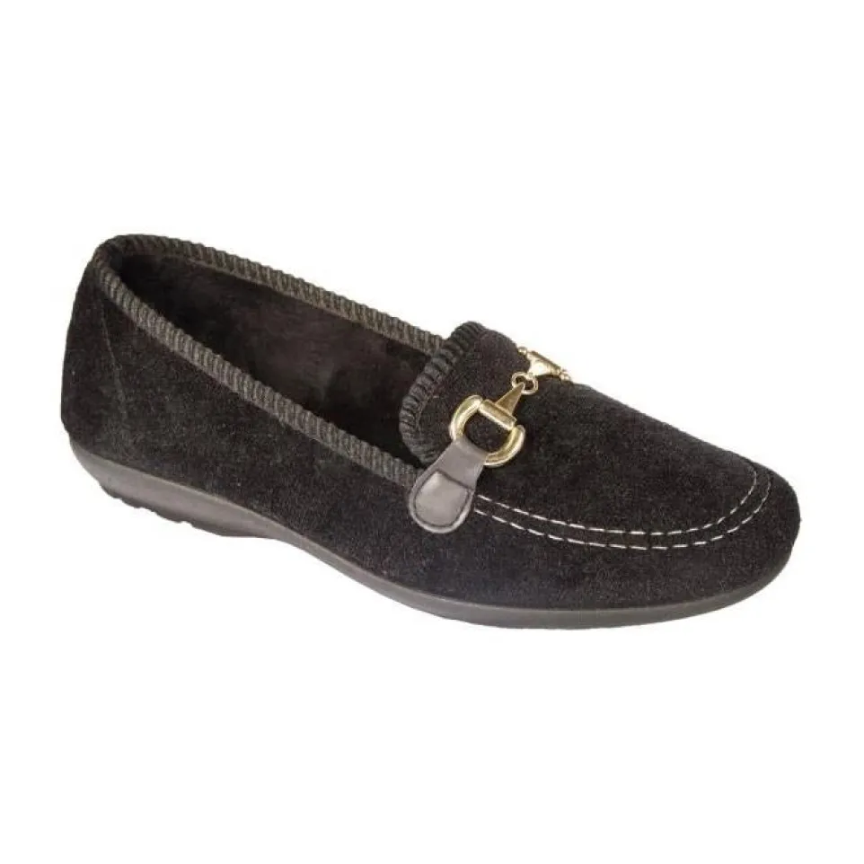 Womens Wide Fit DB Martha Slippers