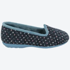 Womens Wide Fit DB Nottingham Slip On Slippers