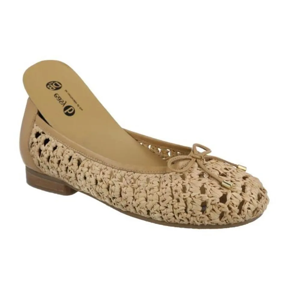 Women's Wide Fit DB Raffia Shoes