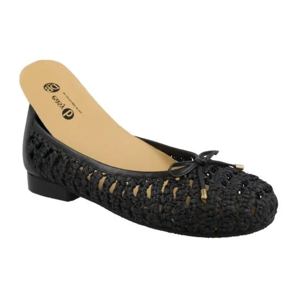 Women's Wide Fit DB Raffia Shoes