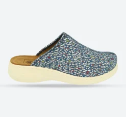 Womens Wide Fit DB Saffron Mules