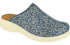 Womens Wide Fit DB Saffron Mules