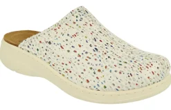 Womens Wide Fit DB Saffron Mules
