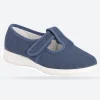 Womens Wide Fit DB Scroll Canvas Shoes