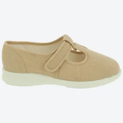 Womens Wide Fit DB Scroll Canvas Shoes