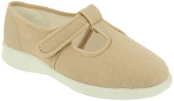 Womens Wide Fit DB Scroll Canvas Shoes