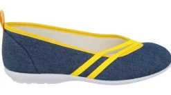 Womens Wide Fit DB Sunflower Canvas