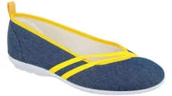 Womens Wide Fit DB Sunflower Canvas