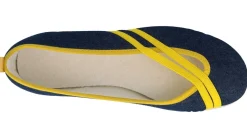 Womens Wide Fit DB Sunflower Canvas