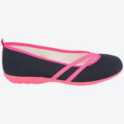 Womens Wide Fit DB Sunflower Canvas