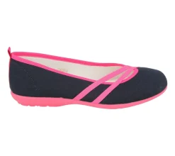 Womens Wide Fit DB Sunflower Canvas