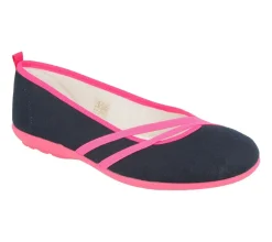 Womens Wide Fit DB Sunflower Canvas