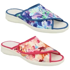 Womens Wide Fit DB Swallow Slippers