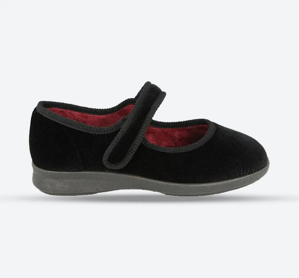 Womens Wide Fit DB Whitby Slippers
