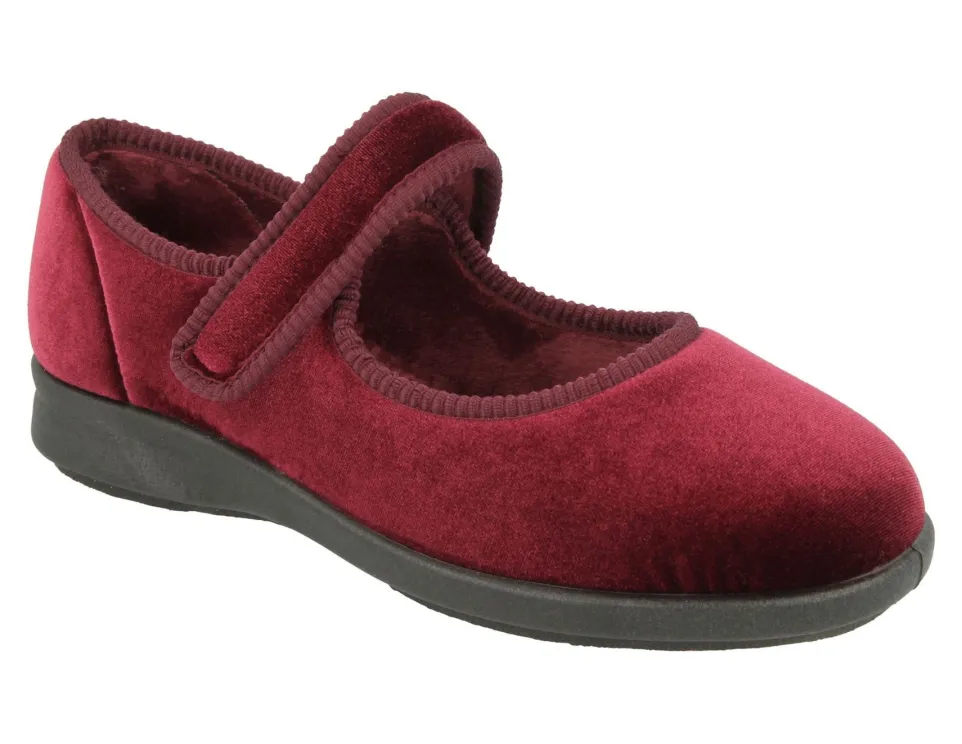 Womens Wide Fit DB Whitby Slippers