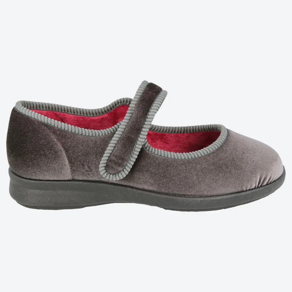 Womens Wide Fit DB Whitby Slippers
