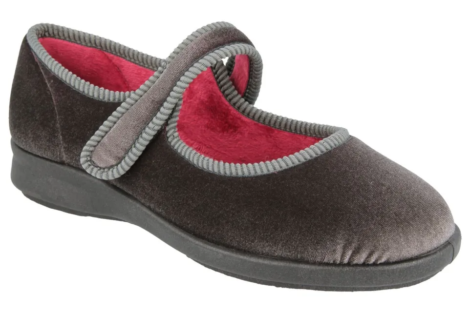 Womens Wide Fit DB Whitby Slippers