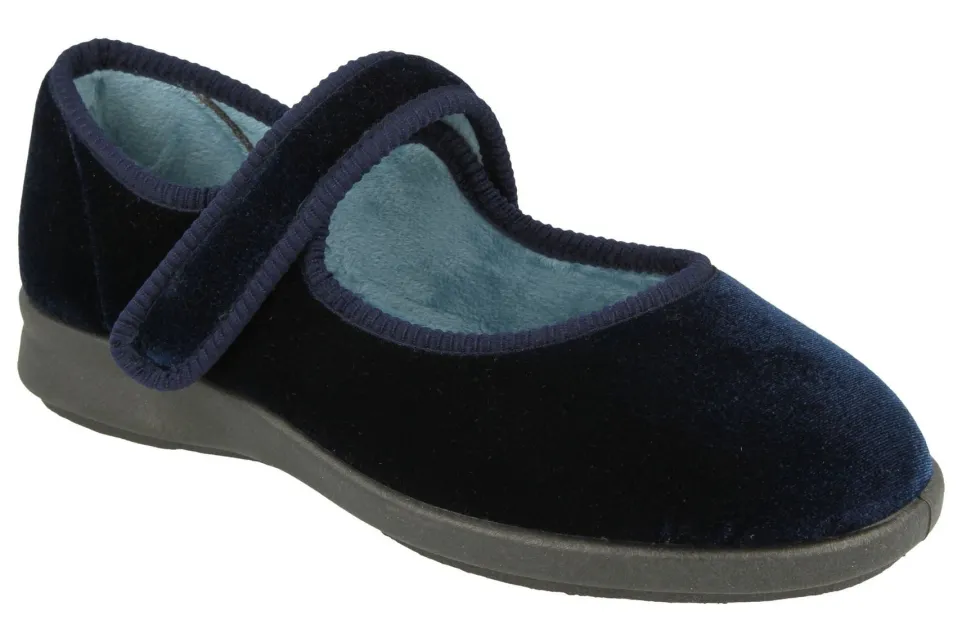 Womens Wide Fit DB Whitby Slippers