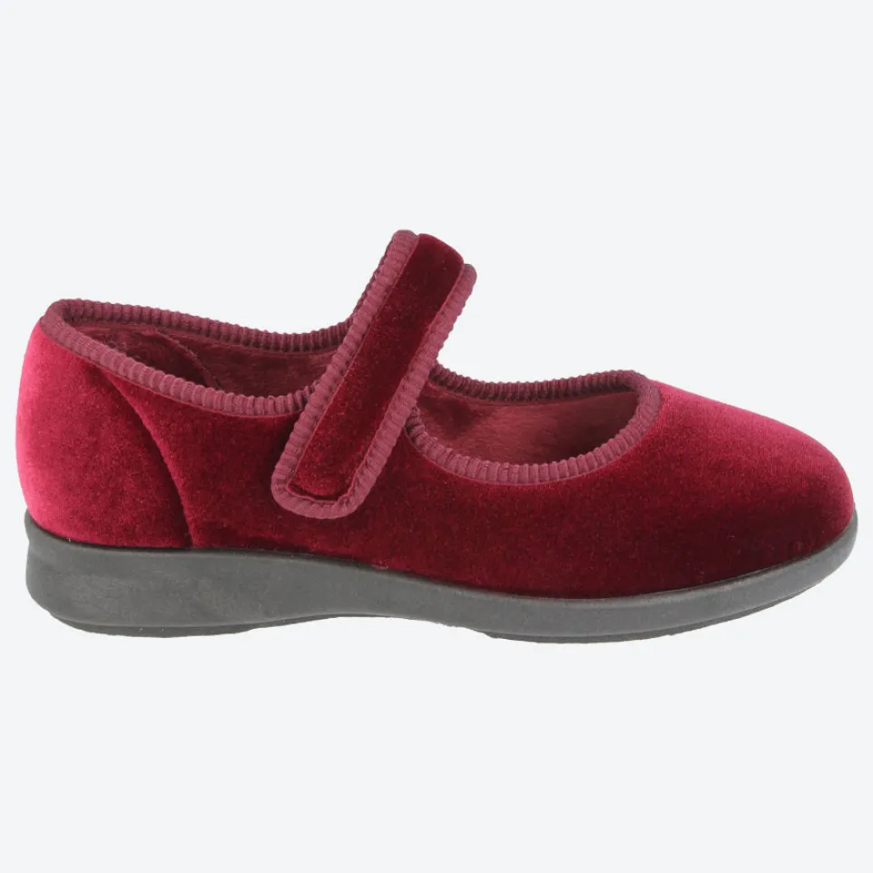 Womens Wide Fit DB Whitby Slippers
