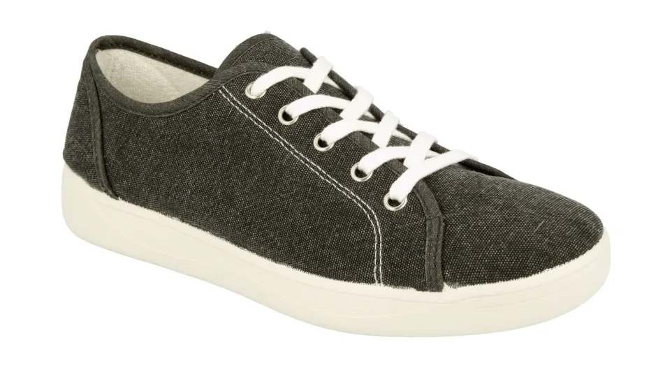 Womens Wide Fit DB Yoko Canvas