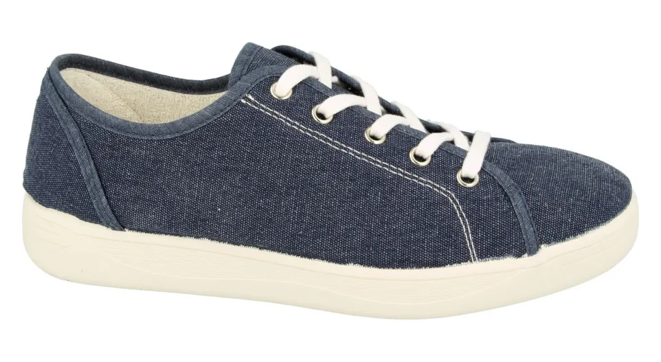 Womens Wide Fit DB Yoko Canvas