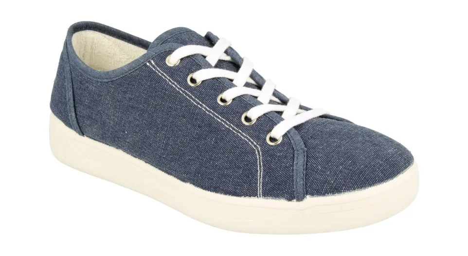 Womens Wide Fit DB Yoko Canvas