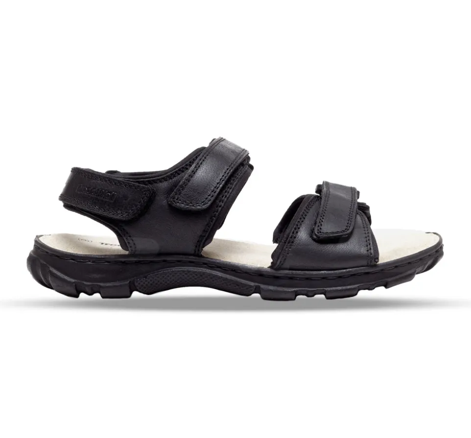 Womens Wide Fit James Leather Sandals by Tredd Well