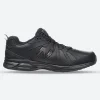 Womens Wide Fit New Balance MX624AB5 Black Trainers ABZORB