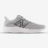 Women's Wide Fit New Balance M411LG3 Walking and Running Trainers - Grey/White