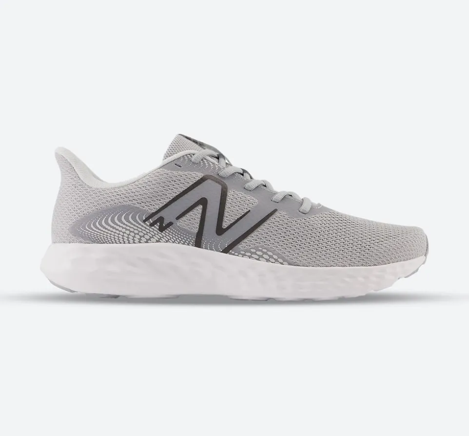 Women's Wide Fit New Balance M411LG3 Walking and Running Trainers - Grey/White