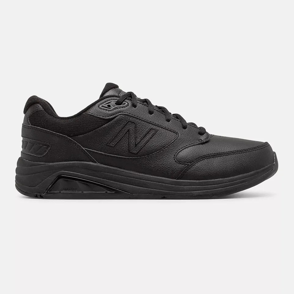 Womens Wide Fit New Balance MW928BK3 Black Walking Rollbar Stability Trainers