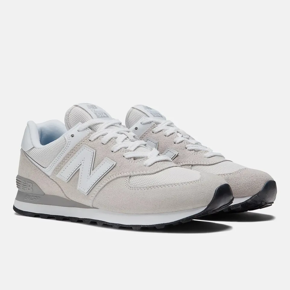 Women's Wide Fit New Balance ML574EVW Running Trainers - Exclusive - Nimbus Cloud/White ENCAP