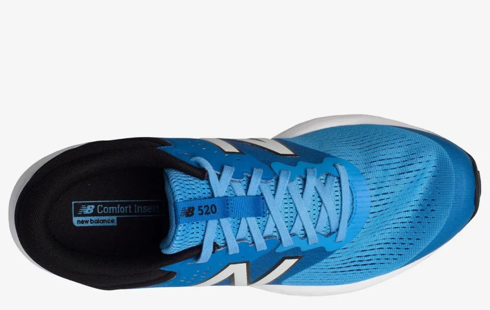 Womens Wide Fit New Balance M520CL7 Walking & Running Trainers - Light Blue/Black