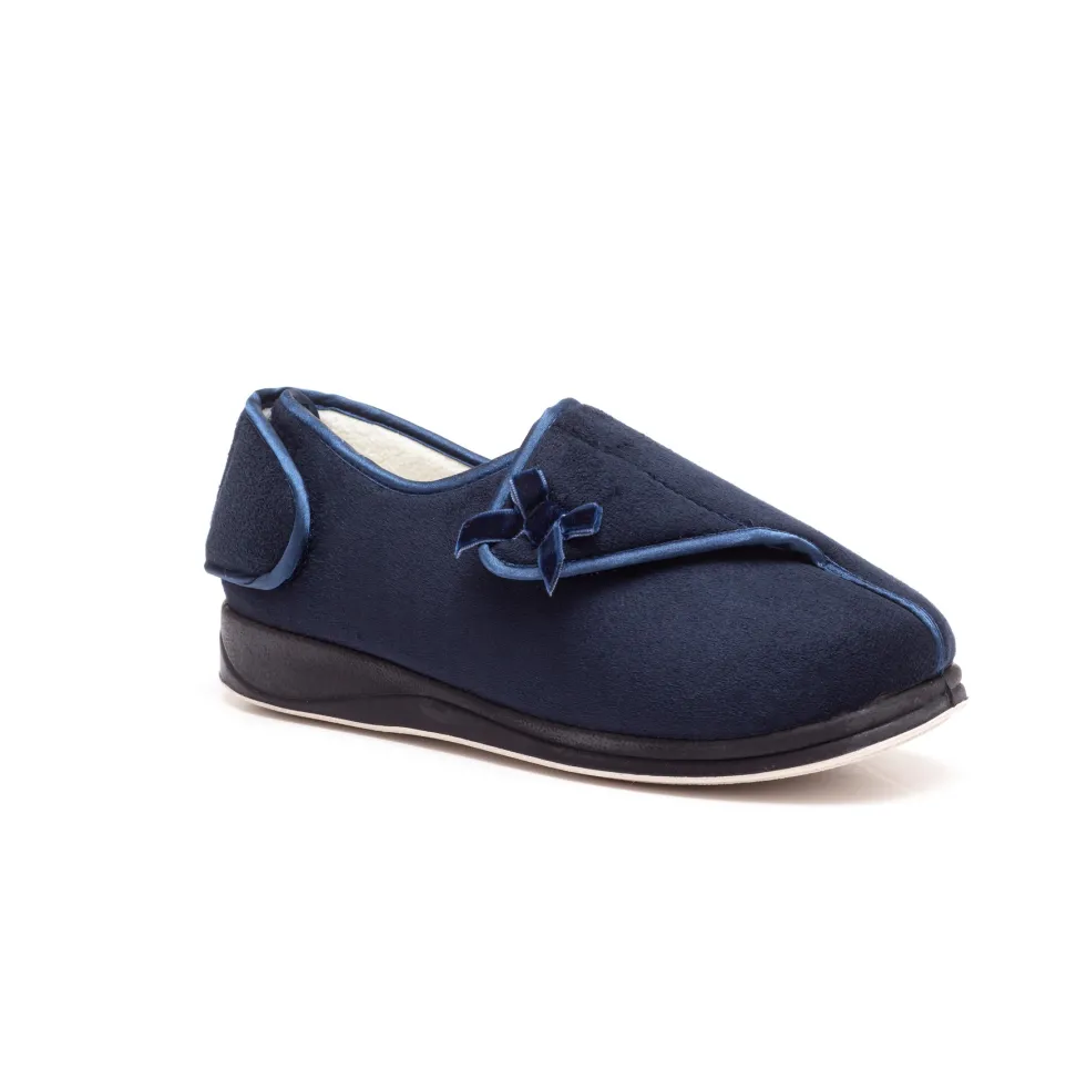 Womens Wide Fit Padders Penny Slippers