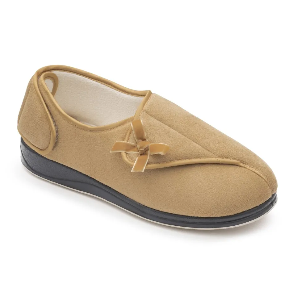 Womens Wide Fit Padders Penny Slippers