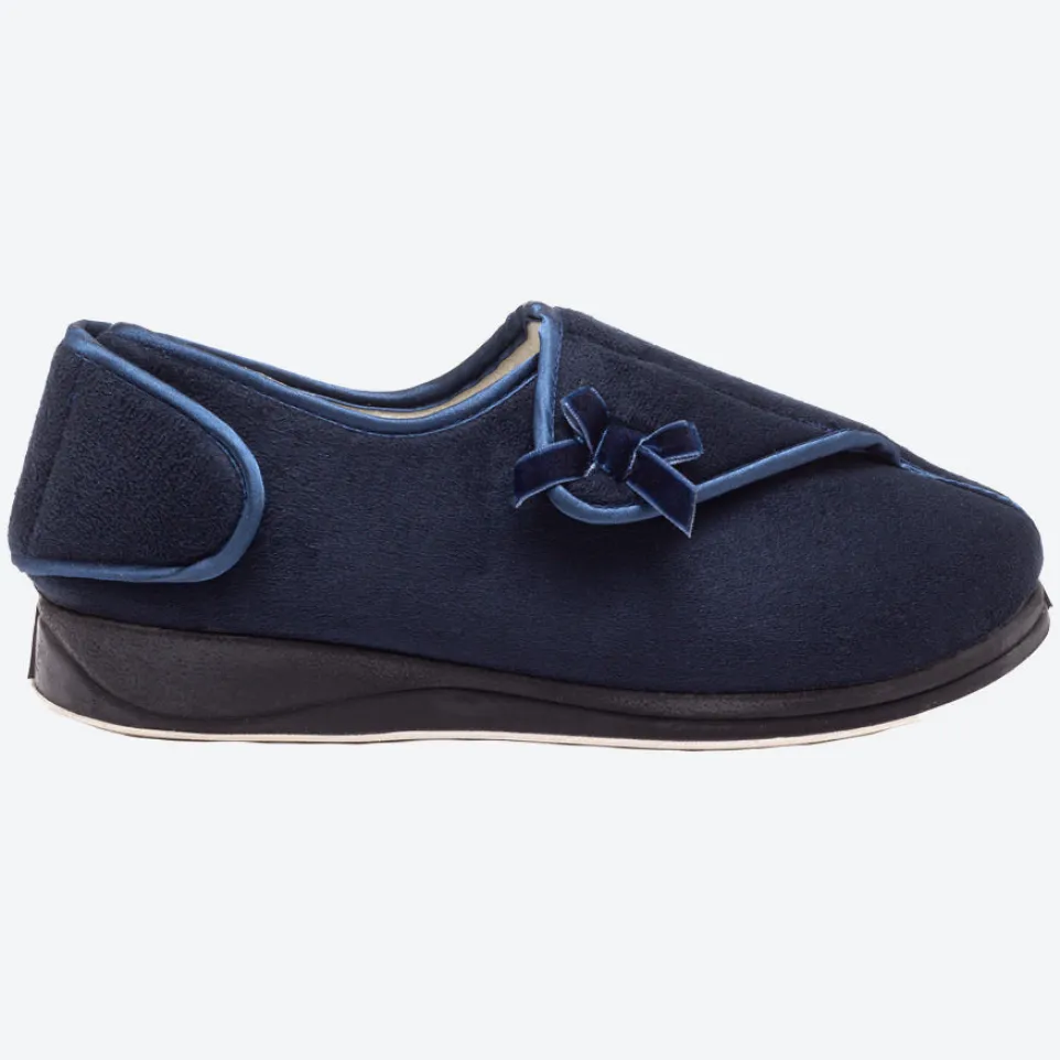 Womens Wide Fit Padders Penny Slippers