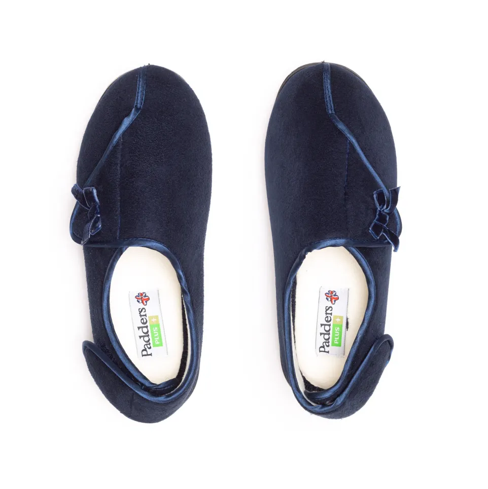 Womens Wide Fit Padders Penny Slippers