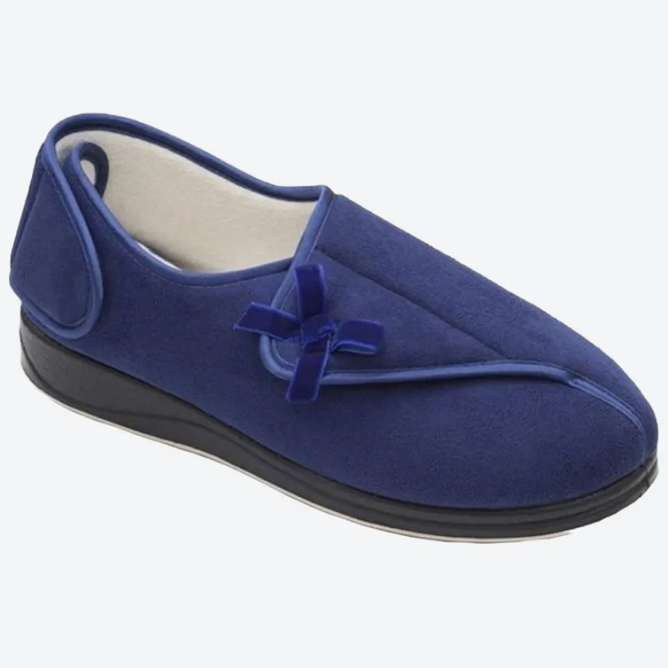 Womens Wide Fit Padders Penny Slippers