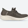 Women's Wide Fit Skechers 149710 Slip-ins Ultra Flex 3.0 Brilliant Path Trainers