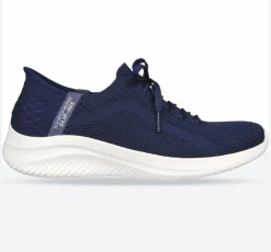 Women's Wide Fit Skechers 149710 Slip-ins Ultra Flex 3.0 Brilliant Path Trainers - Navy