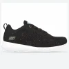 Women's Wide Fit Skechers 117282 Bobs Squad Reclaim Life Trainers - Black