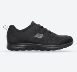 Women's Wide Fit Skechers 77211EC Ghenter Srelt Occupational Trainers