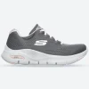 Women's Wide Fit Skechers 149057 Unny Outlook Sports Trainers - Grey/Pink