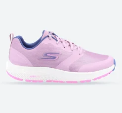 Women's Wide Fit Skechers 128275 GO RUN Consistent Lunar Night Trainers - Mauve