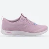 Women's Wide Fit Skechers 104272 Arch Fit Refine Trainers - Mauve