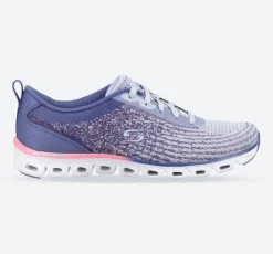 Women's Wide Fit Skechers 104325 Glide-Step Head Start Trainers