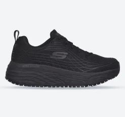 Women's Wide Fit Skechers 108016EC Max Cushioning Elite Sr Trainers -Black