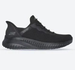 Women's Wide Fit Skechers 117500W Bobs Squad Chaos Daily Inspiration Trainers